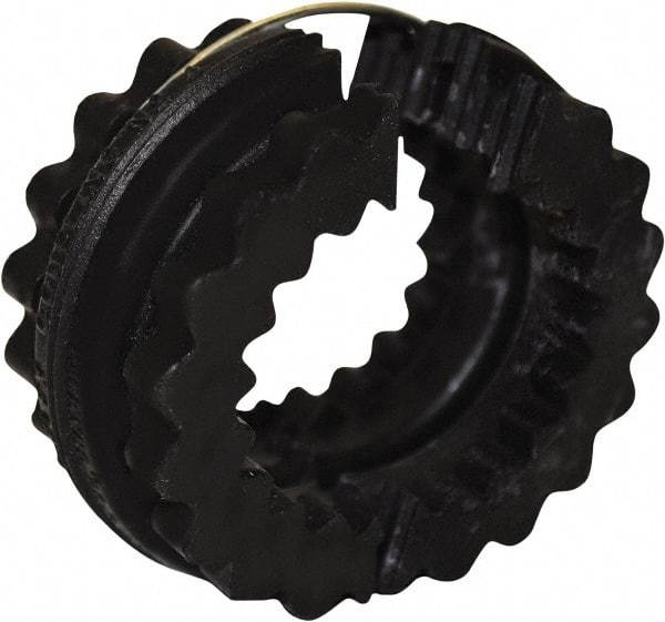 TB Wood's - 9 Two Piece Flexible Coupling Sleeve - 6" OD, 3" OAL, Neoprene, Order 2 Hubs with Same OD & 1 Insert for Complete Coupling - Exact Tool & Supply