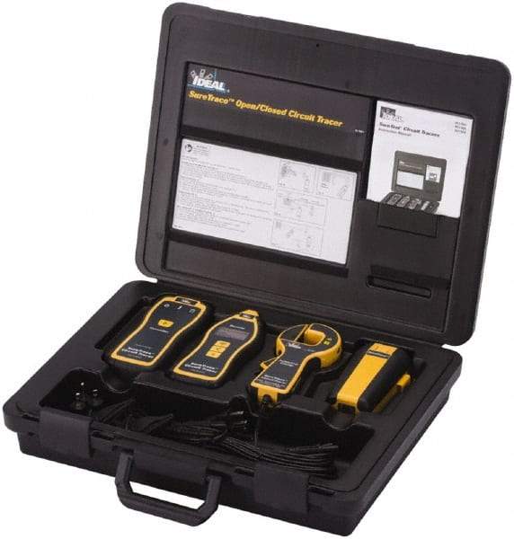 Ideal - 8 Piece, Circuit Tracer Kit - 600 Volt Max, LED Display - Exact Tool & Supply