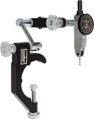 TESA Brown & Sharpe - 0.0005" Graduation, 0.03" Max Meas, 0-15-0 Dial Reading, Indicator & Base Kit - 2-1/2" Base Length x 3/8" Base Diam, 1" Dial Diam - Exact Tool & Supply
