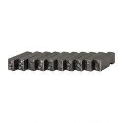 C.H. Hanson - 10 Piece, 1/4 Inch Character, Steel Type Set - 8 Character Capacity, 0-9 Content - Exact Tool & Supply