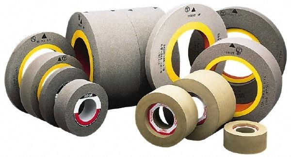 Camel Grinding Wheels - 24" Diam x 12" Hole x 8" Wide Centerless & Cylindrical Grinding Wheel - 60 Grit, Aluminum Oxide, Type 1, Medium Grade, Vitrified Bond, No Recess - Exact Tool & Supply