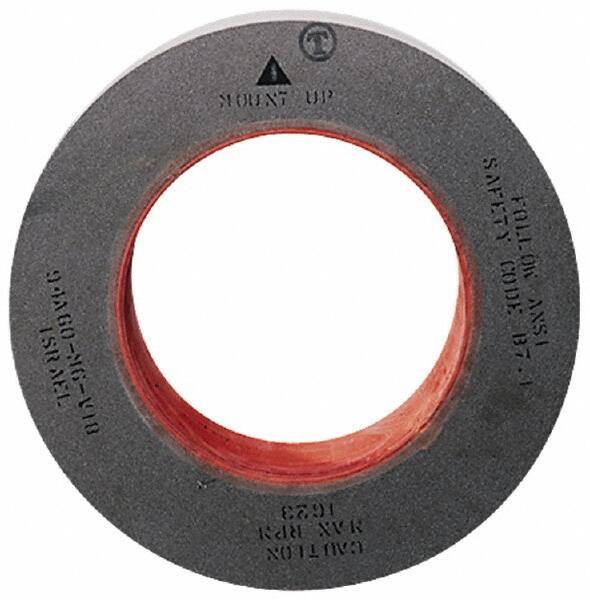 Camel Grinding Wheels - 20" Diam x 12" Hole x 6" Wide Centerless & Cylindrical Grinding Wheel - 80/120 Grit, Aluminum Oxide, Type 1, Medium/Fine Grade, Vitrified Bond, No Recess - Exact Tool & Supply