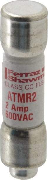 Ferraz Shawmut - 600 VAC/VDC, 2 Amp, Fast-Acting General Purpose Fuse - Clip Mount, 1-1/2" OAL, 100 at DC, 200 at AC kA Rating, 13/32" Diam - Exact Tool & Supply