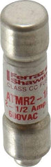 Ferraz Shawmut - 600 VAC/VDC, 2.5 Amp, Fast-Acting General Purpose Fuse - Clip Mount, 1-1/2" OAL, 100 at DC, 200 at AC kA Rating, 13/32" Diam - Exact Tool & Supply
