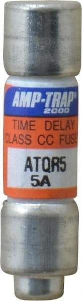 Ferraz Shawmut - 300 VDC, 600 VAC, 5 Amp, Time Delay General Purpose Fuse - Clip Mount, 1-1/2" OAL, 100 at DC, 200 at AC kA Rating, 13/32" Diam - Exact Tool & Supply