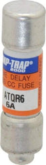 Ferraz Shawmut - 300 VDC, 600 VAC, 6 Amp, Time Delay General Purpose Fuse - Clip Mount, 1-1/2" OAL, 100 at DC, 200 at AC kA Rating, 13/32" Diam - Exact Tool & Supply