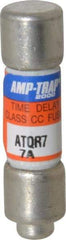 Ferraz Shawmut - 300 VDC, 600 VAC, 7 Amp, Time Delay General Purpose Fuse - Clip Mount, 1-1/2" OAL, 100 at DC, 200 at AC kA Rating, 13/32" Diam - Exact Tool & Supply