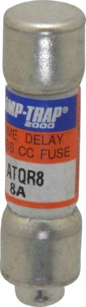 Ferraz Shawmut - 300 VDC, 600 VAC, 8 Amp, Time Delay General Purpose Fuse - Clip Mount, 1-1/2" OAL, 100 at DC, 200 at AC kA Rating, 13/32" Diam - Exact Tool & Supply