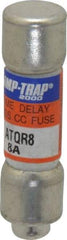 Ferraz Shawmut - 300 VDC, 600 VAC, 8 Amp, Time Delay General Purpose Fuse - Clip Mount, 1-1/2" OAL, 100 at DC, 200 at AC kA Rating, 13/32" Diam - Exact Tool & Supply
