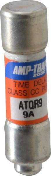 Ferraz Shawmut - 300 VDC, 600 VAC, 9 Amp, Time Delay General Purpose Fuse - Clip Mount, 1-1/2" OAL, 100 at DC, 200 at AC kA Rating, 13/32" Diam - Exact Tool & Supply