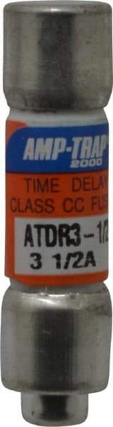 Ferraz Shawmut - 300 VDC, 600 VAC, 3.5 Amp, Time Delay General Purpose Fuse - Clip Mount, 1-1/2" OAL, 100 at DC, 200 at AC kA Rating, 13/32" Diam - Exact Tool & Supply