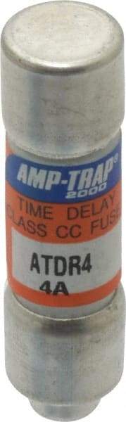 Ferraz Shawmut - 300 VDC, 600 VAC, 4 Amp, Time Delay General Purpose Fuse - Clip Mount, 1-1/2" OAL, 100 at DC, 200 at AC kA Rating, 13/32" Diam - Exact Tool & Supply