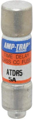 Ferraz Shawmut - 300 VDC, 600 VAC, 7 Amp, Time Delay General Purpose Fuse - Clip Mount, 1-1/2" OAL, 100 at DC, 200 at AC kA Rating, 13/32" Diam - Exact Tool & Supply