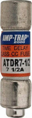 Ferraz Shawmut - 300 VDC, 600 VAC, 7.5 Amp, Time Delay General Purpose Fuse - Clip Mount, 1-1/2" OAL, 100 at DC, 200 at AC kA Rating, 13/32" Diam - Exact Tool & Supply