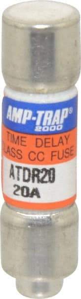 Ferraz Shawmut - 300 VDC, 600 VAC, 20 Amp, Time Delay General Purpose Fuse - Clip Mount, 1-1/2" OAL, 100 at DC, 200 at AC kA Rating, 13/32" Diam - Exact Tool & Supply