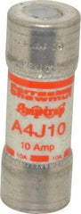 Ferraz Shawmut - 300 VDC, 600 VAC, 10 Amp, Fast-Acting General Purpose Fuse - Clip Mount, 2-1/4" OAL, 100 at DC, 200 at AC kA Rating, 13/16" Diam - Exact Tool & Supply