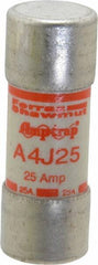 Ferraz Shawmut - 300 VDC, 600 VAC, 25 Amp, Fast-Acting General Purpose Fuse - Clip Mount, 2-1/4" OAL, 100 at DC, 200 at AC kA Rating, 13/16" Diam - Exact Tool & Supply