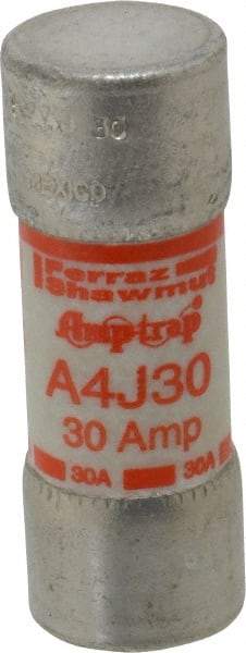 Ferraz Shawmut - 300 VDC, 600 VAC, 30 Amp, Fast-Acting General Purpose Fuse - Clip Mount, 2-1/4" OAL, 100 at DC, 200 at AC kA Rating, 13/16" Diam - Exact Tool & Supply
