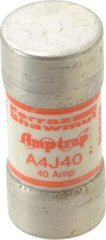 Ferraz Shawmut - 300 VDC, 600 VAC, 40 Amp, Fast-Acting General Purpose Fuse - Clip Mount, 2-3/8" OAL, 100 at DC, 200 at AC kA Rating, 1-1/16" Diam - Exact Tool & Supply