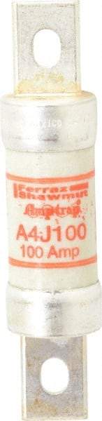 Ferraz Shawmut - 300 VDC, 600 VAC, 100 Amp, Fast-Acting General Purpose Fuse - Clip Mount, 4-5/8" OAL, 100 at DC, 200 at AC kA Rating, 1-1/8" Diam - Exact Tool & Supply