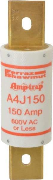 Ferraz Shawmut - 300 VDC, 600 VAC, 150 Amp, Fast-Acting General Purpose Fuse - Clip Mount, 5-3/4" OAL, 100 at DC, 200 at AC kA Rating, 1-5/8" Diam - Exact Tool & Supply