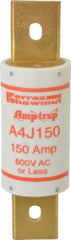 Ferraz Shawmut - 300 VDC, 600 VAC, 150 Amp, Fast-Acting General Purpose Fuse - Clip Mount, 5-3/4" OAL, 100 at DC, 200 at AC kA Rating, 1-5/8" Diam - Exact Tool & Supply