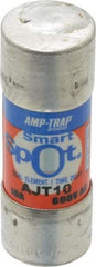 Ferraz Shawmut - 500 VDC, 600 VAC, 10 Amp, Time Delay General Purpose Fuse - Clip Mount, 2-1/4" OAL, 100 at DC, 200 at AC, 300 (Self-Certified) kA Rating, 13/16" Diam - Exact Tool & Supply