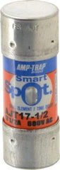 Ferraz Shawmut - 500 VDC, 600 VAC, 17.5 Amp, Time Delay General Purpose Fuse - Clip Mount, 2-1/4" OAL, 100 at DC, 200 at AC, 300 (Self-Certified) kA Rating, 13/16" Diam - Exact Tool & Supply