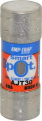 Ferraz Shawmut - 500 VDC, 600 VAC, 30 Amp, Time Delay General Purpose Fuse - Clip Mount, 2-1/4" OAL, 100 at DC, 200 at AC, 300 (Self-Certified) kA Rating, 13/16" Diam - Exact Tool & Supply