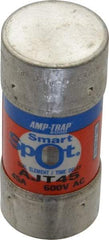Ferraz Shawmut - 500 VDC, 600 VAC, 45 Amp, Time Delay General Purpose Fuse - Clip Mount, 2-3/8" OAL, 100 at DC, 200 at AC, 300 (Self-Certified) kA Rating, 1-1/16" Diam - Exact Tool & Supply