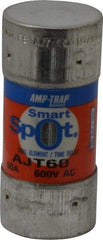 Ferraz Shawmut - 500 VDC, 600 VAC, 60 Amp, Time Delay General Purpose Fuse - Clip Mount, 2-3/8" OAL, 100 at DC, 200 at AC, 300 (Self-Certified) kA Rating, 1-1/16" Diam - Exact Tool & Supply