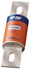 Ferraz Shawmut - 500 VDC, 600 VAC, 800 Amp, Time Delay General Purpose Fuse - Bolt-on Mount, 10-3/4" OAL, 100 at DC, 200 at AC, 300 (Self-Certified) kA Rating, 2-1/2" Diam - Exact Tool & Supply