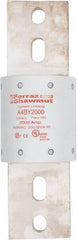 Ferraz Shawmut - 300 VDC, 600 VAC, 2000 Amp, Time Delay General Purpose Fuse - Bolt-on Mount, 10-3/4" OAL, 100 at DC, 200 at AC kA Rating, 3-1/2" Diam - Exact Tool & Supply