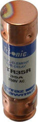 Ferraz Shawmut - 250 VAC/VDC, 35 Amp, Time Delay General Purpose Fuse - Clip Mount, 76.2mm OAL, 20 at DC, 200 at AC kA Rating, 13/16" Diam - Exact Tool & Supply