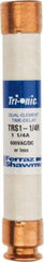 Ferraz Shawmut - 600 VAC/VDC, 1.25 Amp, Time Delay General Purpose Fuse - Clip Mount, 127mm OAL, 20 at DC, 200 at AC kA Rating, 13/16" Diam - Exact Tool & Supply