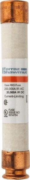 Ferraz Shawmut - 600 VAC/VDC, 2.25 Amp, Time Delay General Purpose Fuse - Clip Mount, 127mm OAL, 20 at DC, 200 at AC kA Rating, 13/16" Diam - Exact Tool & Supply