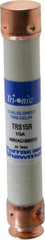 Ferraz Shawmut - 300 VDC, 600 VAC, 15 Amp, Time Delay General Purpose Fuse - Clip Mount, 127mm OAL, 20 at DC, 200 at AC kA Rating, 13/16" Diam - Exact Tool & Supply