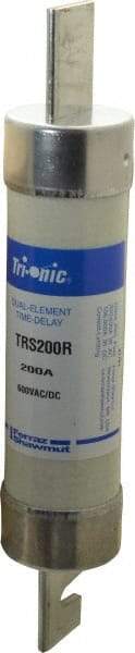 Ferraz Shawmut - 600 VAC/VDC, 200 Amp, Time Delay General Purpose Fuse - Clip Mount, 9-5/8" OAL, 100 at DC, 200 at AC kA Rating, 1-13/16" Diam - Exact Tool & Supply