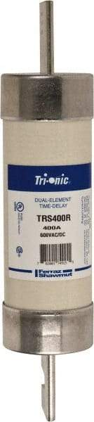 Ferraz Shawmut - 600 VAC/VDC, 400 Amp, Time Delay General Purpose Fuse - Clip Mount, 11-5/8" OAL, 100 at DC, 200 at AC kA Rating, 2-9/16" Diam - Exact Tool & Supply