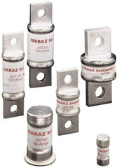 Ferraz Shawmut - 300 VDC, 600 VAC, 800 Amp, Fast-Acting General Purpose Fuse - Bolt-on Mount, 4-21/64" OAL, 100 at DC, 200 at AC kA Rating, 2-1/2" Diam - Exact Tool & Supply