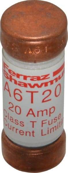 Ferraz Shawmut - 300 VDC, 600 VAC, 20 Amp, Fast-Acting General Purpose Fuse - Clip Mount, 1-1/2" OAL, 100 at DC, 200 at AC kA Rating, 9/16" Diam - Exact Tool & Supply