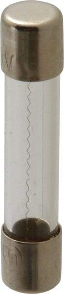 Ferraz Shawmut - 250 VAC, 0.8 Amp, Fast-Acting Miniature Glass Fuse - Clip Mount, 1-1/4" OAL, 1/4" Diam - Exact Tool & Supply