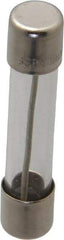 Ferraz Shawmut - 250 VAC, 0.06 Amp, Time Delay Miniature Glass Fuse - Clip Mount, 1-1/4" OAL, 1/4" Diam - Exact Tool & Supply