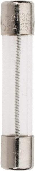 Ferraz Shawmut - 250 VAC, 1.8 Amp, Time Delay Miniature Glass Fuse - Clip Mount, 1-1/4" OAL, 1/4" Diam - Exact Tool & Supply