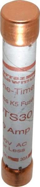 Ferraz Shawmut - 300 VDC, 600 VAC, 30 Amp, Fast-Acting General Purpose Fuse - Clip Mount, 127mm OAL, 20 at DC, 50 at AC kA Rating, 13/16" Diam - Exact Tool & Supply