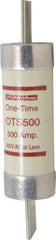 Ferraz Shawmut - 300 VDC, 600 VAC, 500 Amp, Fast-Acting General Purpose Fuse - Clip Mount, 13-3/8" OAL, 20 at DC, 50 at AC kA Rating, 3-1/8" Diam - Exact Tool & Supply