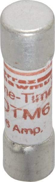 Ferraz Shawmut - 250 VAC, 6 Amp, Fast-Acting General Purpose Fuse - Clip Mount, 1-1/2" OAL, 10 at AC kA Rating, 13/32" Diam - Exact Tool & Supply