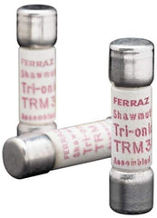 Ferraz Shawmut - 250 VAC, 0.2 Amp, Time Delay General Purpose Fuse - Clip Mount, 1-1/2" OAL, 10 at AC kA Rating, 13/32" Diam - Exact Tool & Supply