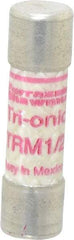 Ferraz Shawmut - 250 VAC, 0.5 Amp, Time Delay Midget Fuse - Clip Mount, 1-1/2" OAL, 10 at AC kA Rating, 13/32" Diam - Exact Tool & Supply