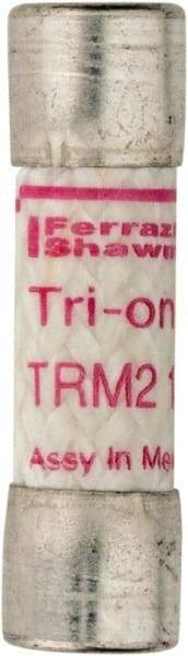 Ferraz Shawmut - 250 VAC, 2.25 Amp, Time Delay General Purpose Fuse - Clip Mount, 1-1/2" OAL, 10 at AC kA Rating, 13/32" Diam - Exact Tool & Supply
